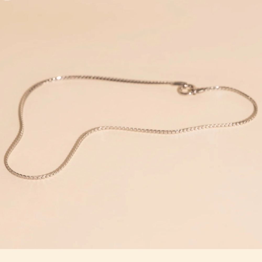 NWB Oh Clementine Silver (316L) Miami Necklace 20" With Box